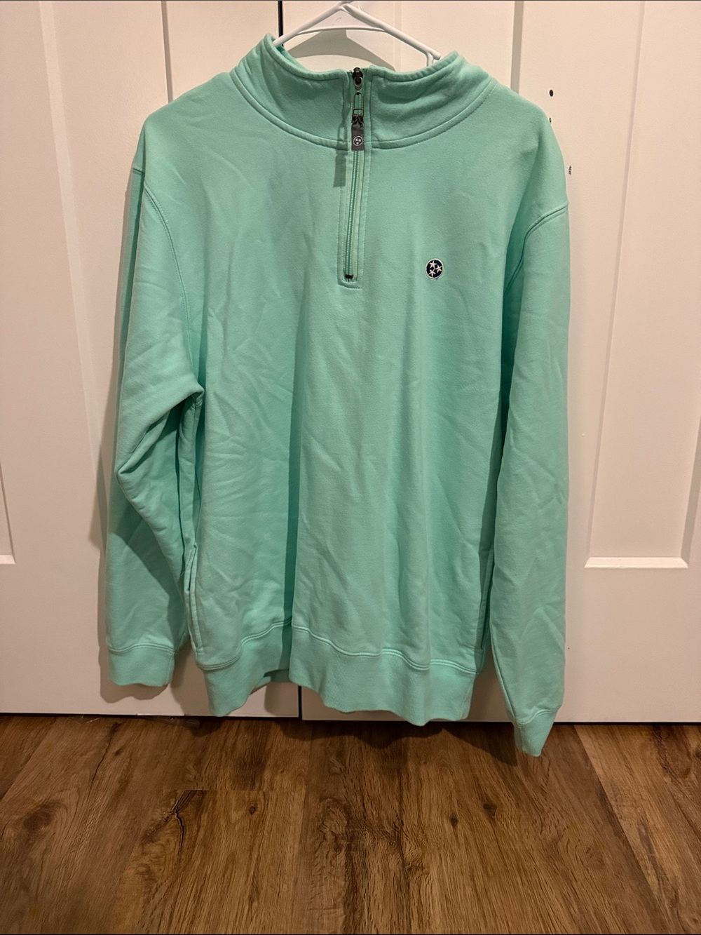 Volunteer Traditions Quarter-Zip Pullover Sweater in Mint
